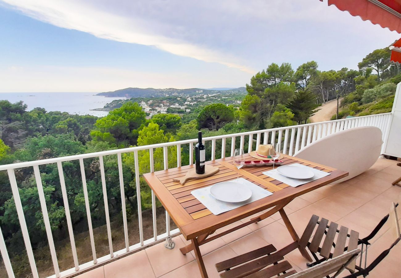 Apartamento en Palafrugell - 1MIRAN 01 - Apartamento con terraza con vistas al mar en Llafranc