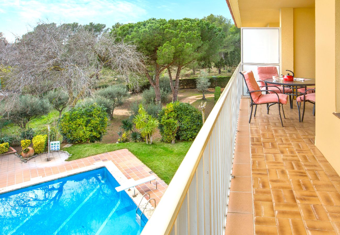 Apartament en Llafranc - 1CEN B10 -Apartament amb jardí i piscina comunitària situat a Llafranc, a uns 800m de la platja 