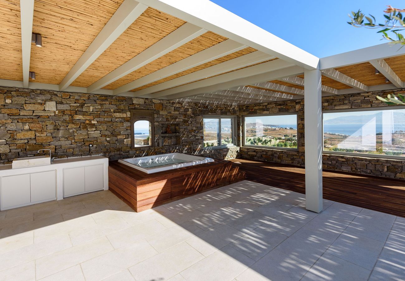 Villa in Paros -  Spectacular house for 14 people with beautiful sea views near Golden Beach