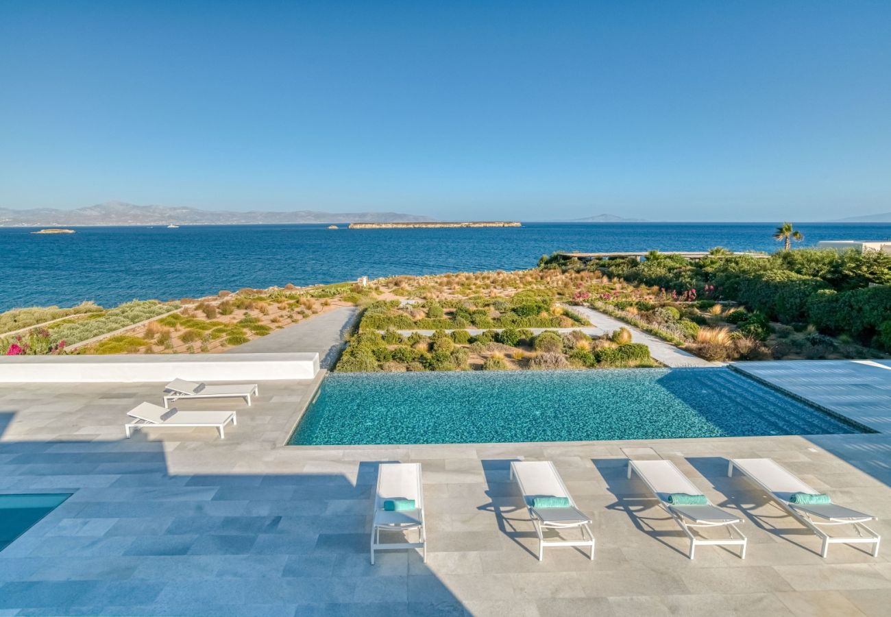 Villa in Paros - Spectacular house for 10 people with stunning sea views near Golden Beach