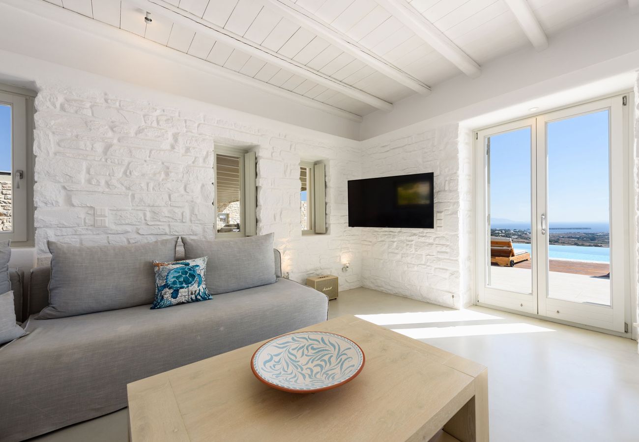 Villa in Paros - Lenora - Spectacular 4 bedroom house with beautiful sea views near Golden Beach (Greece)