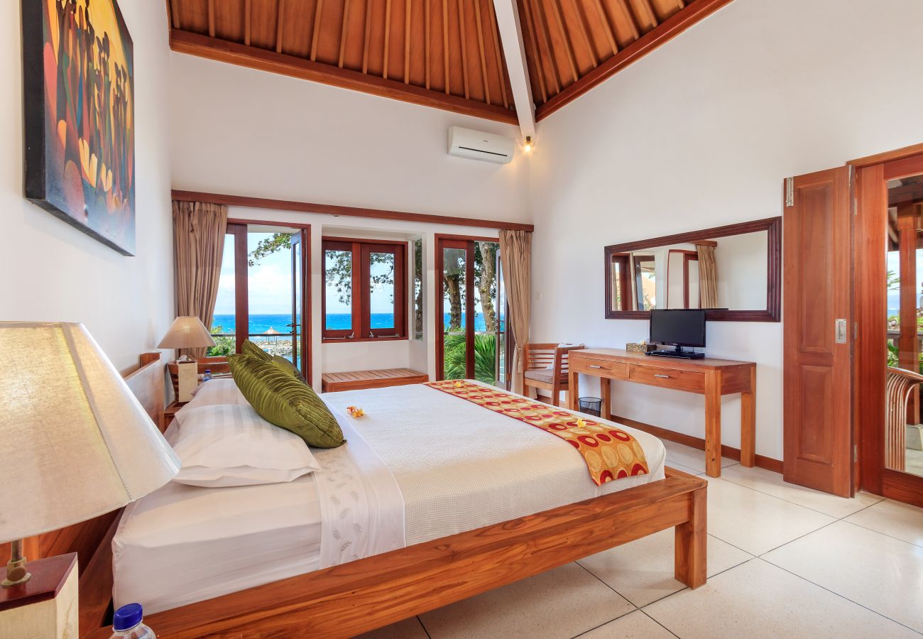 Villa à Candidasa - pantai candidasa - Belle maison de 2 chambres avec vue imprenable sur la mer à Bali