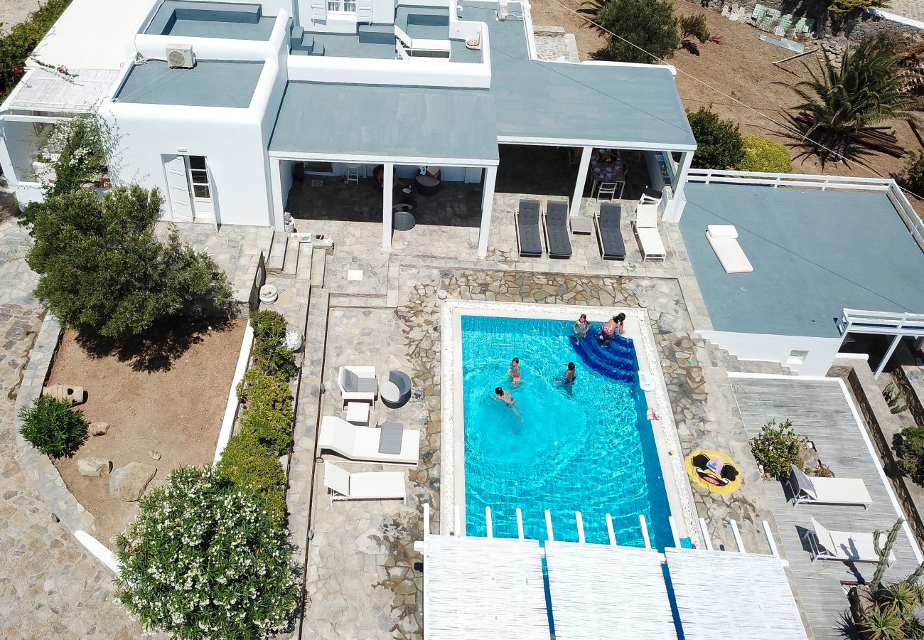 Villa à Mikonos - Villa de 7 chambres avec vue sur la mer près de la plage (Mykonos)