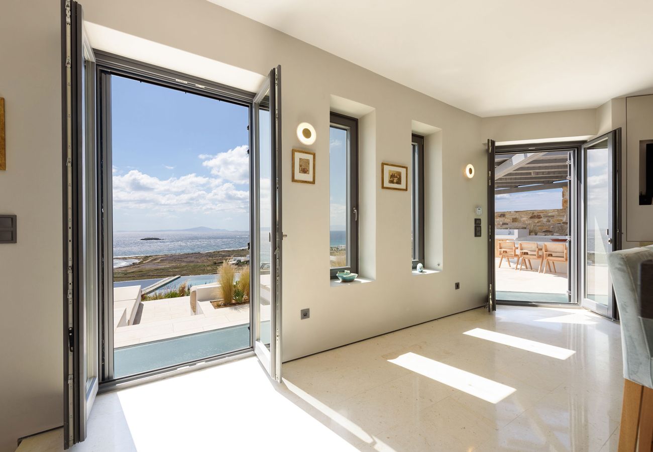 Villa à Paros - Bellevue - Belle maison pour 8 personnes avec vue imprenable sur la mer près de la plage de Grèce à Paros