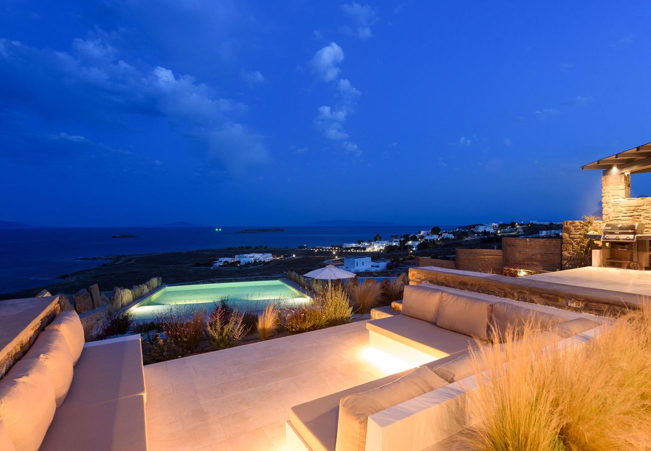 Villa à Paros - Bellevue - Belle maison pour 8 personnes avec vue imprenable sur la mer près de la plage de Grèce à Paros