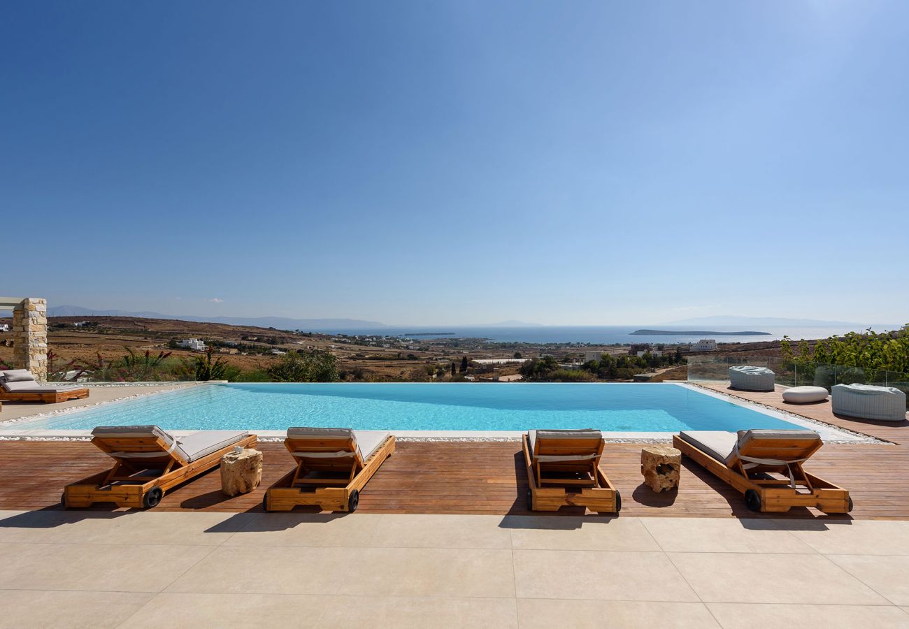 Villa à Paros - Lenora-Spectaculaire maison de 4 chambres avec de belles vues sur la mer près de Golden Beach (Grèce)